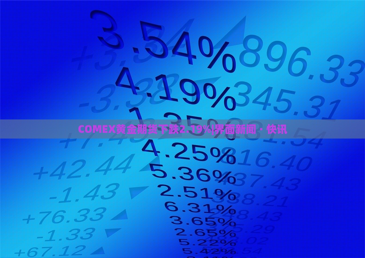 COMEX黃金期貨下跌2.19%|界面新聞 · 快訊